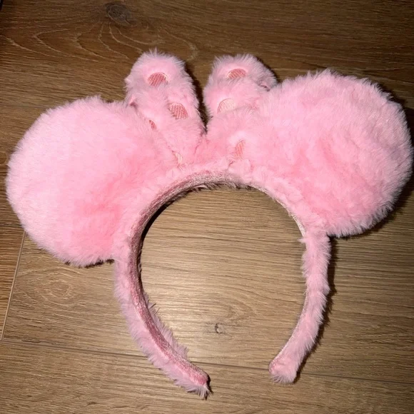 Loungefly Pink Furry Backpack with Bow and Ears - Picture 4 of 4
